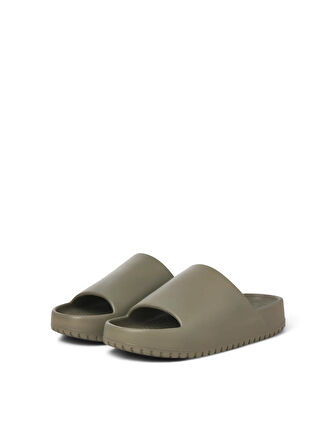 Jack & Jones Erkek Jfwrıpple Moulded Slider Haki Terlik - 12274637