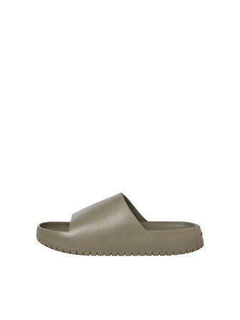 Jack & Jones Erkek Jfwrıpple Moulded Slider Haki Terlik - 12274637