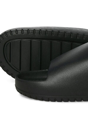 Jack & Jones Erkek Jfwrıpple Moulded Slider Siyah Terlik - 12274637