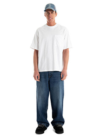 JCOCONCRETE POCKET TEE SS CREW NECK Beyaz