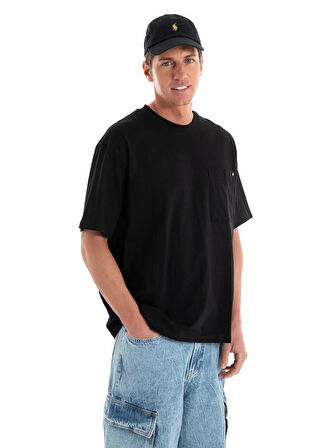 JCOCONCRETE POCKET TEE SS CREW NECK Siyah