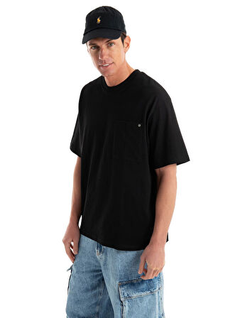 JCOCONCRETE POCKET TEE SS CREW NECK Siyah