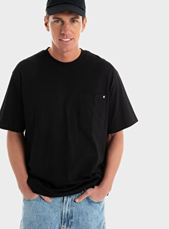 JCOCONCRETE POCKET TEE SS CREW NECK Siyah