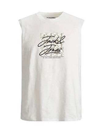 Jack & Jones Erkek Regular Fit Kolsuz Baskılı T-shirt - 12277942