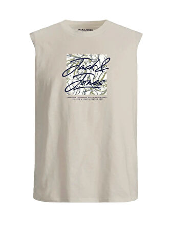 Jack & Jones Erkek Regular Fit Kolsuz Baskılı T-shirt - 12277942