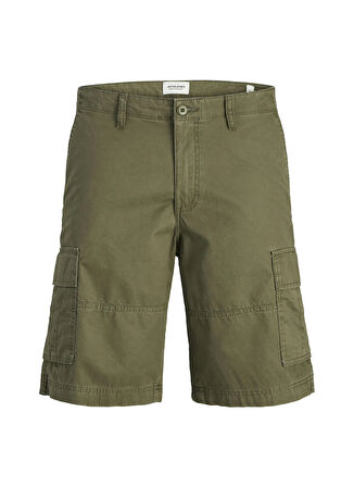 Jack & Jones Yeşil Erkek Kargo Şort 12274389_JPSTCOLE MATEO CARGO SHORT