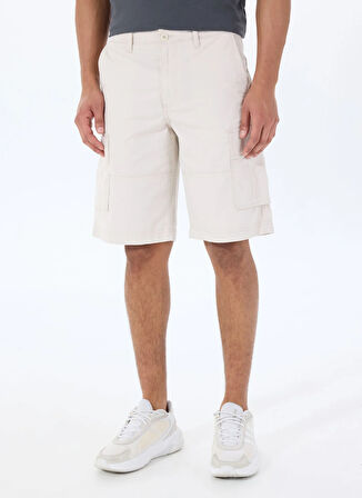 Jack & Jones Bej Erkek Kargo Şort JPSTCOLE MATEO CARGO SHORT MID SN