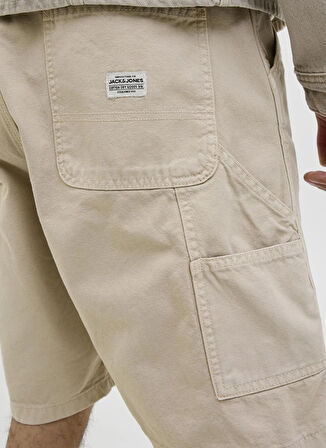 Jack & Jones Bej Erkek Kargo Şort 12272797_JPSTTONY CARPENTER SHORTS