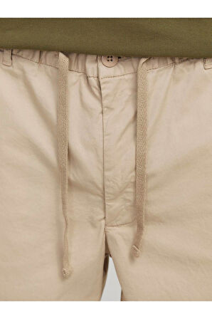 Jack & Jones Erkek Elastik Bel Rahat Kalıp Bej Şort - 12274983