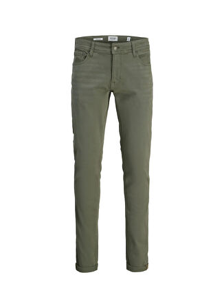 Jack & Jones Normal Bel Slim Fit Yeşil Erkek Denim Pantolon JPSTGLENN ETHAN IC