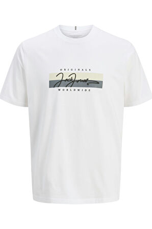 JORFREDERIKSBERG BOX SCRIPT TEE SS CN LN P.BEYAZ