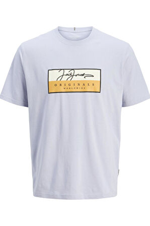 JORFREDERIKSBERG BOX SCRIPT TEE SS CN LN AÇIK MAVİ