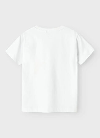 Name İt Baskılı Beyaz Erkek Çocuk T-Shirt 13240895