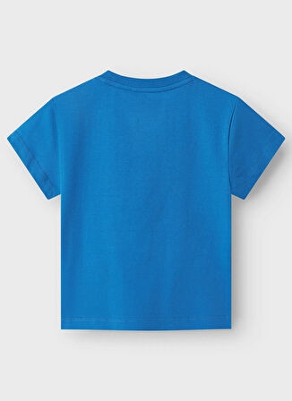 Name İt Baskılı Mavi Erkek Çocuk T-Shirt 13241295