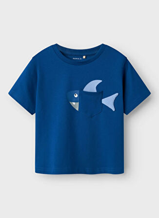 Name İt Baskılı Lacivert Erkek Çocuk T-Shirt 13241033