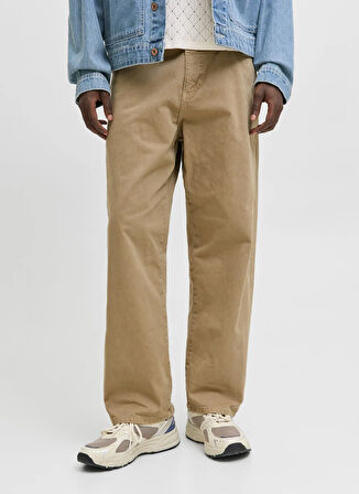 Jack & Jones Normal Bel Geniş Fit Kahve Erkek Denim Pantolon 12270838_JPSTALEX JJORIGINAL 017 ST