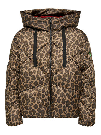 ONLASTI LIFE SHORT PUFFER JACKET CC OTW Kadın Kahverengi Mont - 15349525