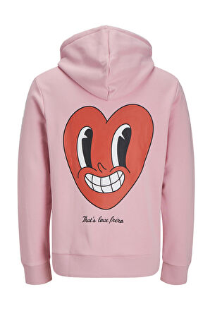 Jack & Jones 12275331 Erkek  Pembe Sweatshirt