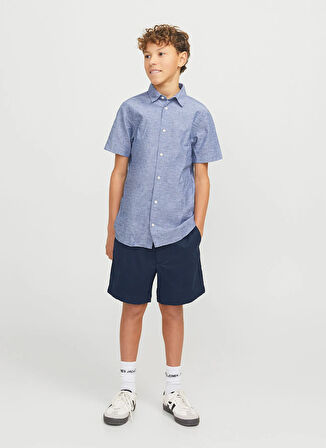 Jack & Jones Lastikli Bel Normal Lacivert Erkek Çocuk Şort 12275013