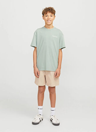 Jack & Jones Lastikli Bel Normal Krem Erkek Çocuk Şort 12275013