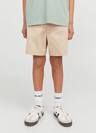 Jack & Jones Lastikli Bel Normal Krem Erkek Çocuk Şort 12275013