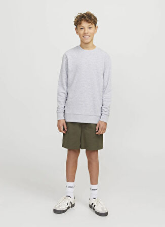 Jack & Jones Lastikli Bel Normal Haki Erkek Çocuk Şort 12275013