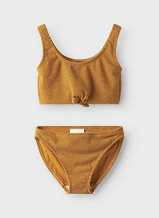 Name İt Turuncu Kız Çocuk Bikini Takım 13239562
