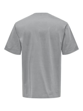 ONSFRED LIFE RLX SS TEE NOOS Erkek Gray T-Shirt - 22022532
