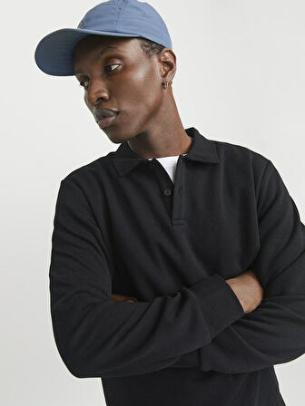 Jack Jones Bradley Polo Yaka Relax Fit  Erkek Sweat 12278586