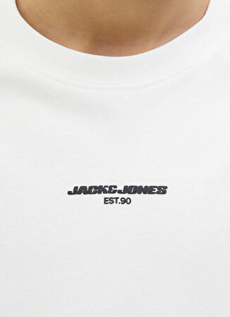 Jack & Jones Baskılı Beyaz Erkek Çocuk T-Shirt 12278705