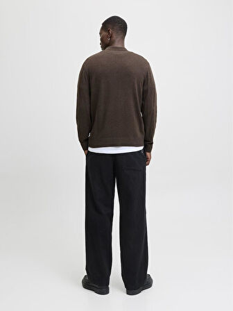Jack & Jones JJEEMIL Knit Polo | Yarım Fermuar Uzun Kollu Erkek Triko 