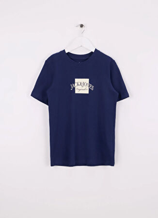 Jack & Jones Baskılı Lacivert Erkek Çocuk T-Shirt 12278337