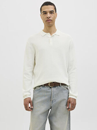 JJEGEORGE KNIT POLO LS SN 