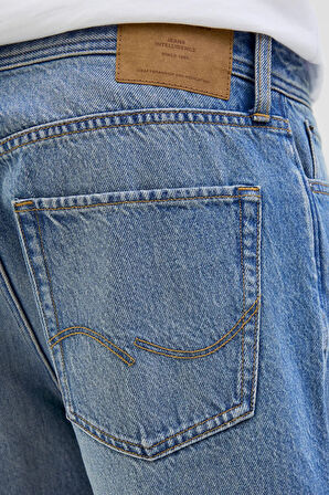 Jack & Jones Erkek Jjıtony Rahat Kesim Jean Şort 12269533 Mavi