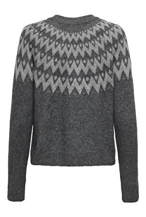 ONLY ONLFRY LS JQ Glitter O-Neck Kadın Triko Kazak – Simli, Uzun Kollu, Yuvarlak Yaka 