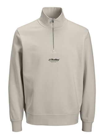 Jack & Jones JJESOHO HN NOOS Sweat | Fermuarlı Yarım Yaka Erkek Sweatshirt 