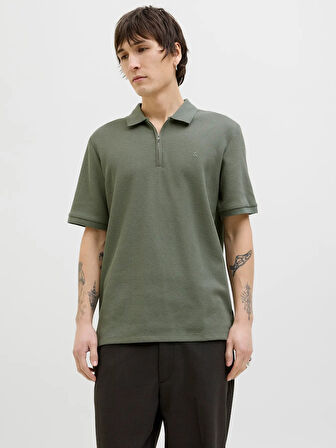 Jack&Jones Jjeaustin Zip Erkek Polo T-shirt 12279177