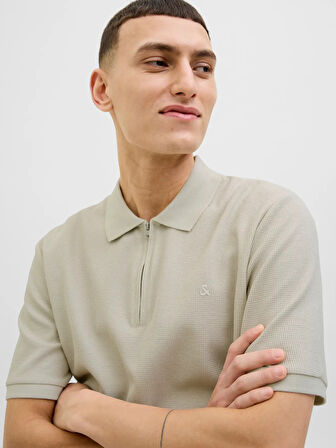 Jack&Jones Jjeaustin Zip Erkek Polo T-shirt 12279177
