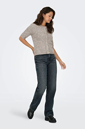 Only Kadın Onlcılle Kısa Kollu Yünlü Örme Hırka 15350782 Vizon