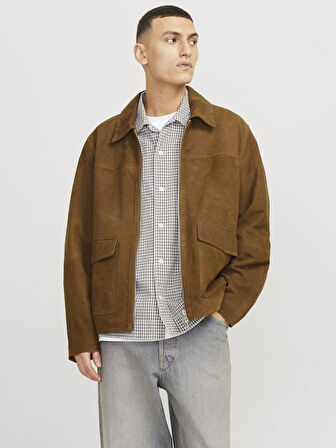 Jack Jones Suede Hakiki suet Erkek Ceket 12278575
