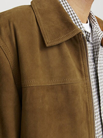 Jack Jones Suede Hakiki suet Erkek Ceket 12278575
