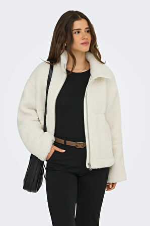 Only Kadın Onlaspen Kaz Tüyü Dolgulu Tedy Mont 15349400 Ekru