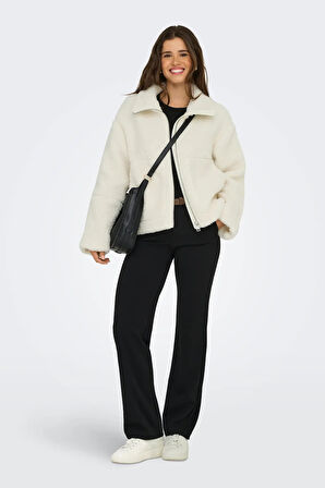 Only Kadın Onlaspen Kaz Tüyü Dolgulu Tedy Mont 15349400 Ekru