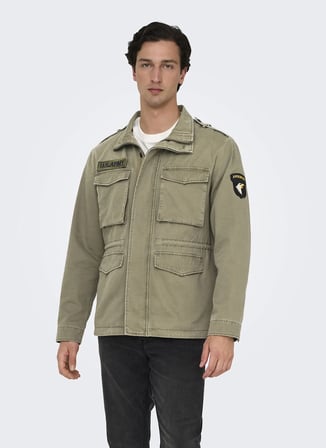 Only & Sons Haki Erkek Ceket ONSGEO FIELD JACKET OTW CS