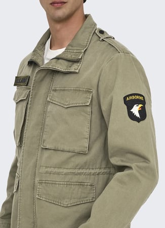 Only & Sons Haki Erkek Ceket ONSGEO FIELD JACKET OTW CS