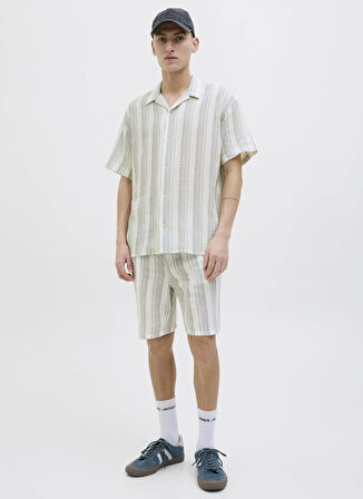 Jack & Jones Rahat Beyaz Erkek Gömlek 12274798_JOREASTER PATRAS RESORT SH