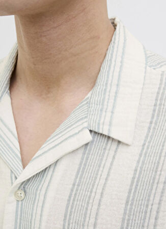 Jack & Jones Rahat Beyaz Erkek Gömlek 12274798_JOREASTER PATRAS RESORT SH