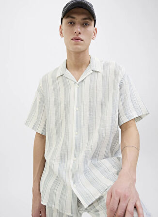 Jack & Jones Rahat Beyaz Erkek Gömlek 12274798_JOREASTER PATRAS RESORT SH
