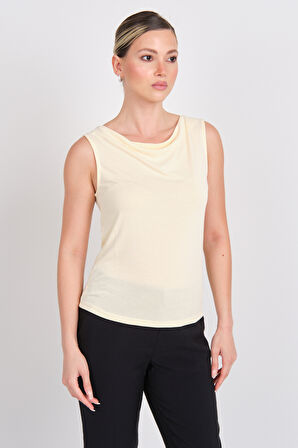 Only Kadın Onlfree Kolsuz Bisiklet Yaka T-Shirt 15351020 Sarı