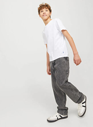 Jack & Jones Normal Bel Gri Erkek Çocuk Denim Pantolon 12279858